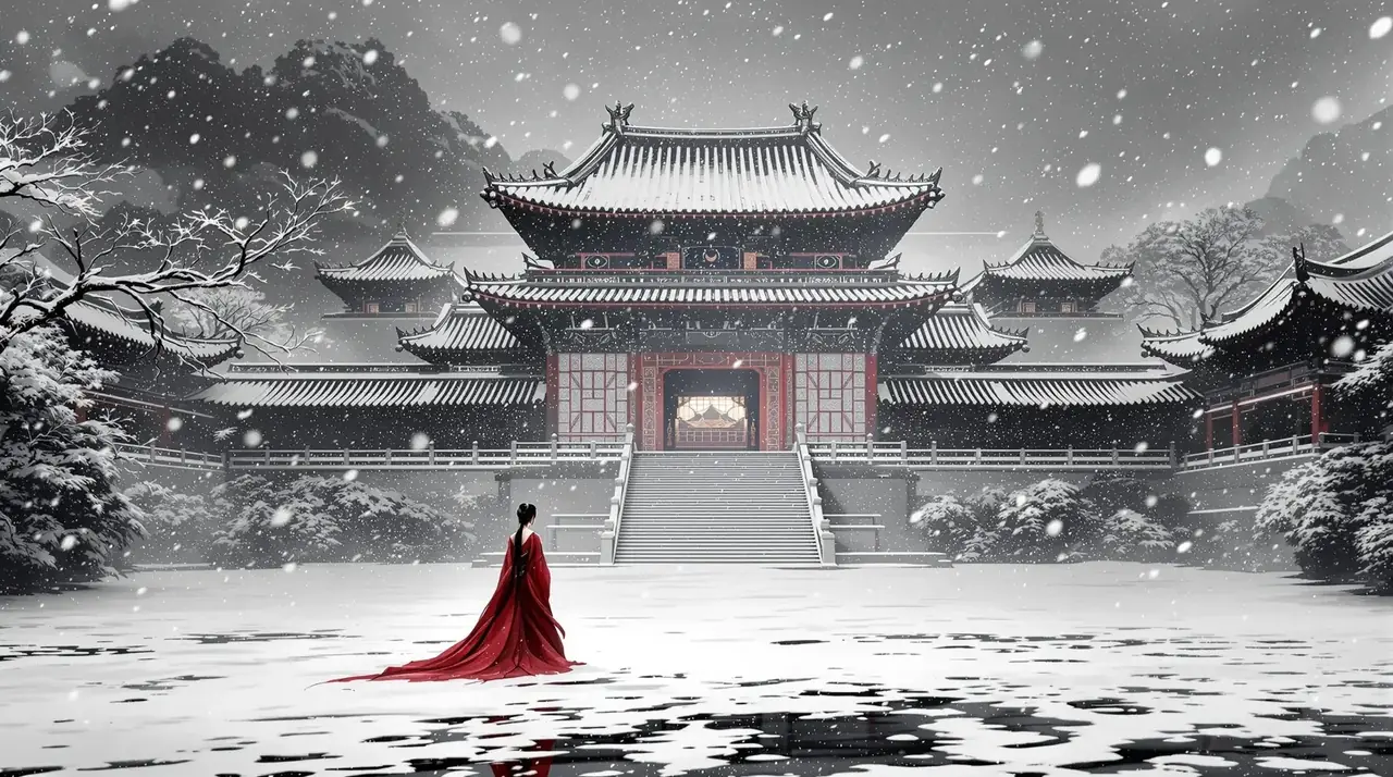 黄豆魔改短剧 首屏推荐《雪满弓刀》古风水墨剧照